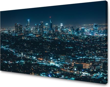 Mpink Obraz Na Płótnie Architektura Los Angeles Nocą 80X50 Cm 5654