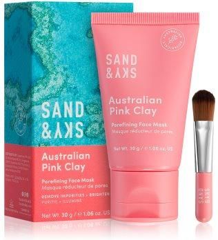 Sand & Sky Australian Pink Clay Porefining Face Maseczka Maseczka Detoksykująca Na Rozszerzone Pory 30G