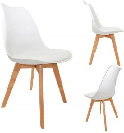 Kontrast Krzesło Skandynawskie Emma 48X52X82 Białe 114503