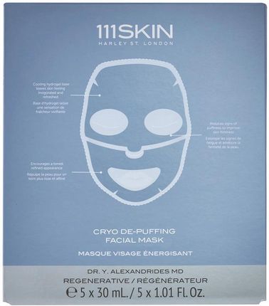 111Skin Cryo De-Puffing Facial Maseczka Boxed Fragrance Free 5x30ml