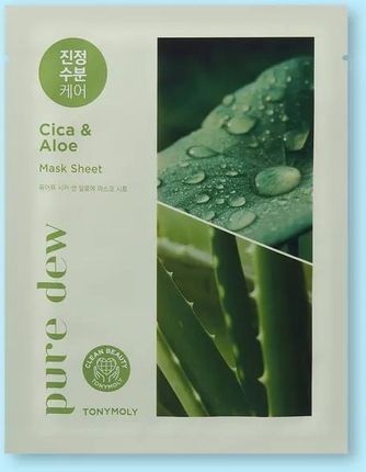 Tony Moly Pure Dew Cica Aloe Calming Maseczka Sheet 23g / 1szt.