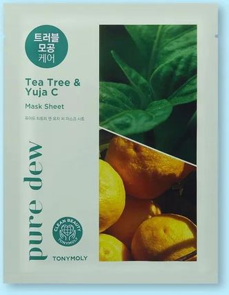 Tony Moly Pure Dew Tea Tree Yuja C Trouble Maseczka Sheet 23g / 1szt.
