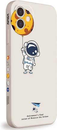 Etui OPPO A98 5G Astronauta NASA kremowe