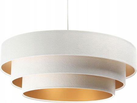 Biała Lampa Wisząca Do Salonu Kuchni Welurowa Duża