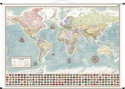 Zdjęcie Świat Polityczny - Mapa Ścienna Stylizowana, 1:21 200 000 - Bartoszyce