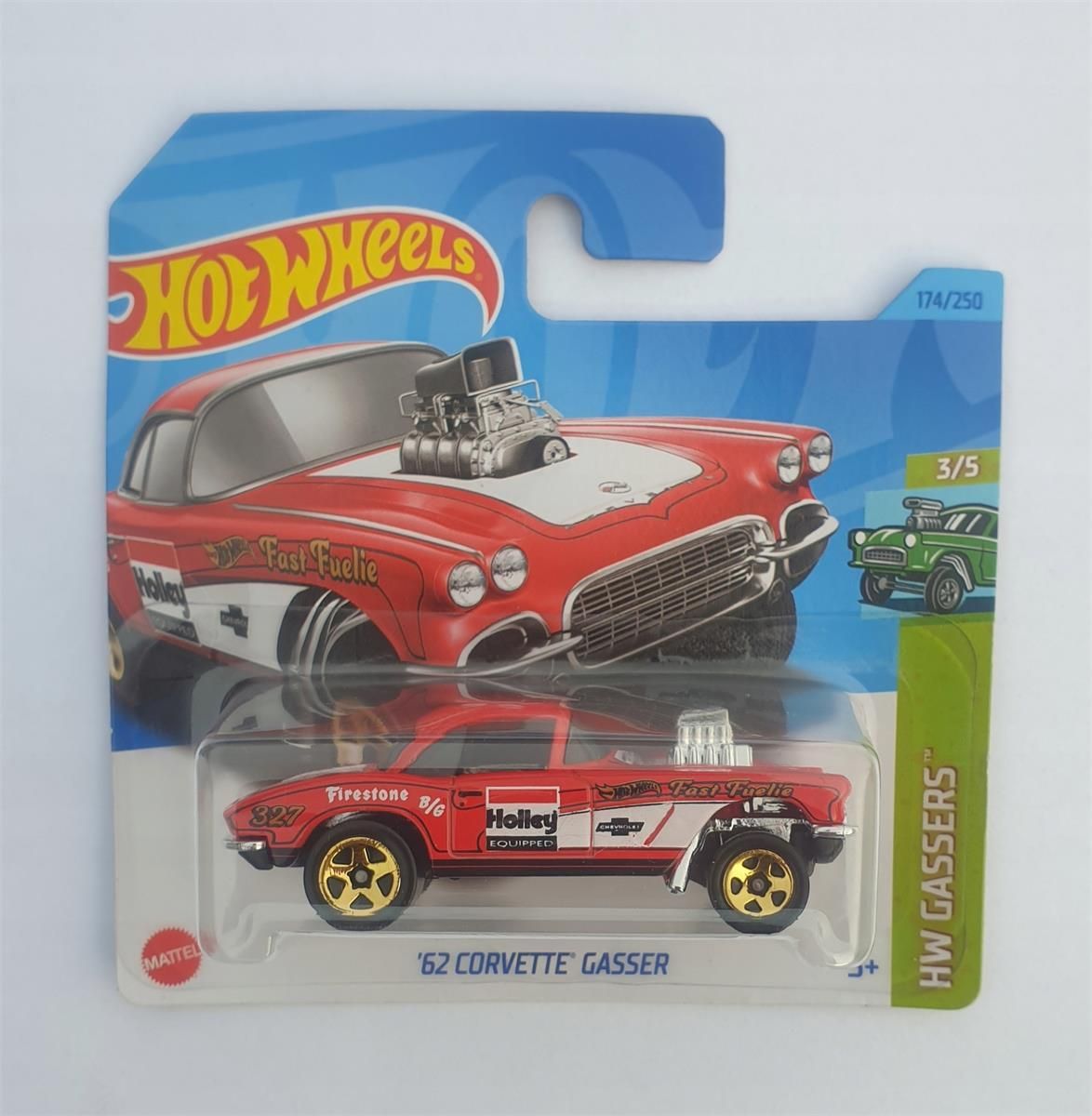 ホットウィール 62 CORVETTE GASSER STH＆レギュラー Amazon | Hot Wheels '62 Corvette Gasser, HW Gassers 3/5 [red