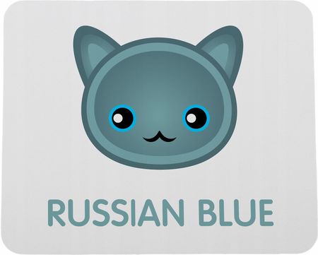 Podkładka Pod Mysz Z Kotem Rosyjskim Niebieskim