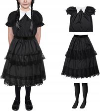 Strój Wednesday Addams Spódniczka 116 128 4El 1642506357