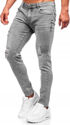 Spodnie Jeansowe Slim Szare KX759-C DENLEY_33/L