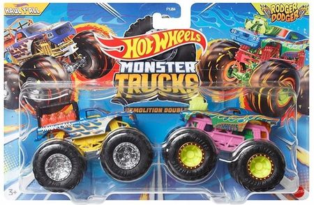 Hot Wheels Monster Trucks Haul Y'All Vs Rodger Dodger HWN60