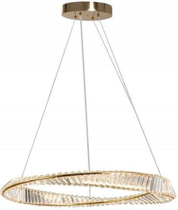 Lampa Kryształowa Sufitowa Gold Led Glamour