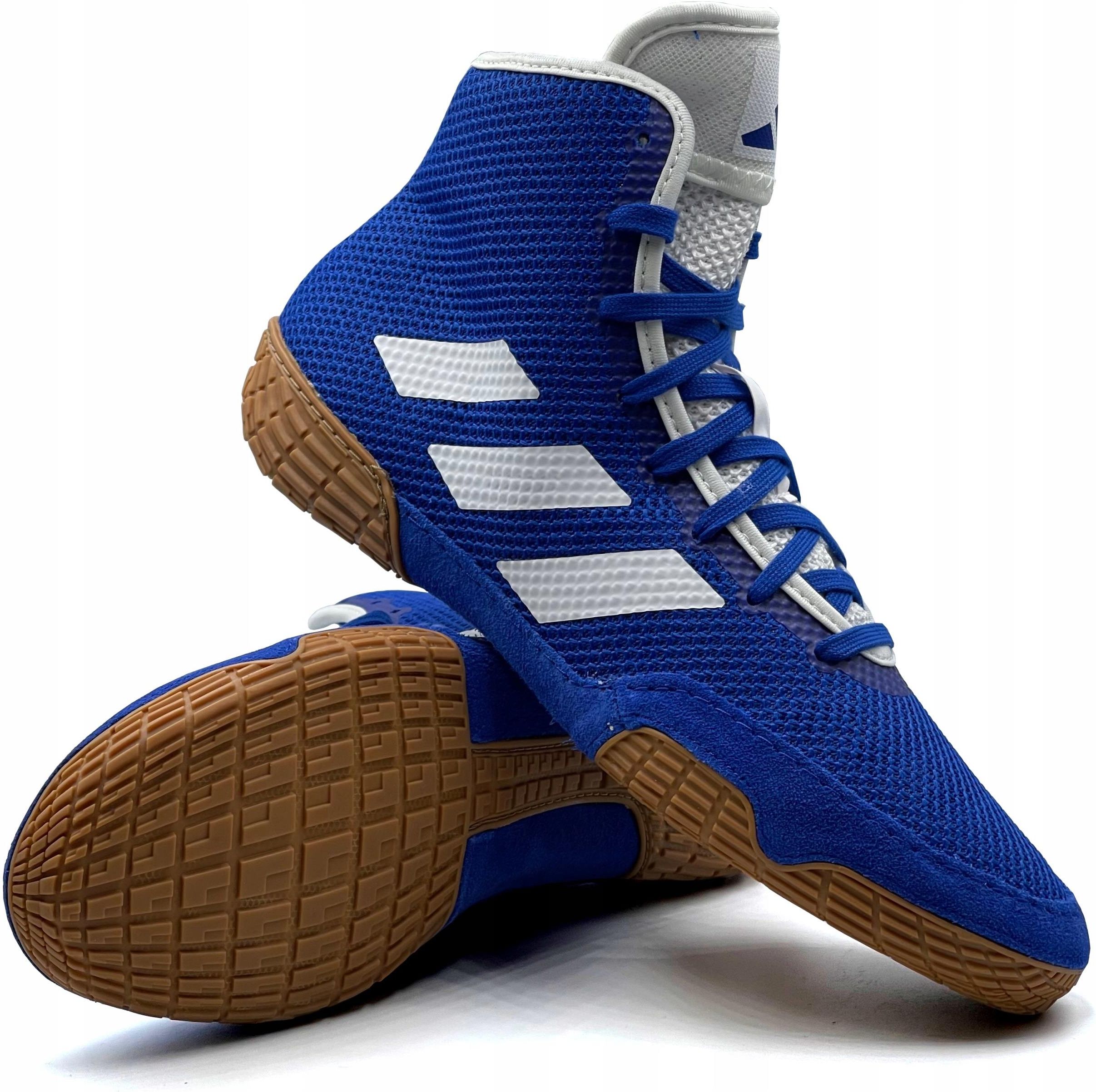 Buty Bokserskie adidas Tech Fall Zapaśnicze Treningowe Niebieskie R. 39 ...