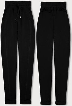 Spodnie damskie dzianinowe typu chino czarne (3589.09X)