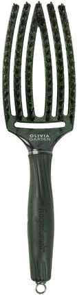 Olivia Garden Szczotka Fingerbrush Combo Medium Midnight Desert Green Emerald Do Rozczesywania Włosów Zielony Szmaragd