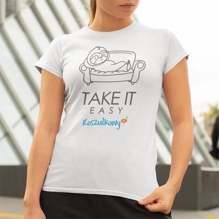 Take it easy - damska koszulka z nadrukiem