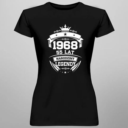 1968 Narodziny legendy 55 lat - damska koszulka z nadrukiem