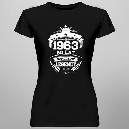 1963 Narodziny legendy 60 lat - damska koszulka z nadrukiem