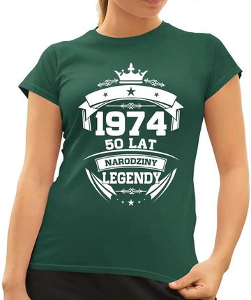 1974 Narodziny legendy 50 lat - damska koszulka z nadrukiem