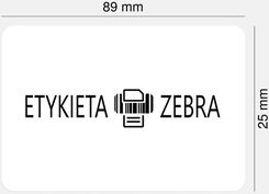 Zdjęcie Etykiety Termotransferowe Zebra 89X25Mm Fi 76Mm - Warszawa