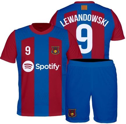 Lewandowski Barcelona Strój Komplet Rozm. 104