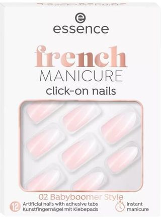 Essence French Manicure Click-On Paznokcie Sztuczne Tipsy 02 Babyboomer Style