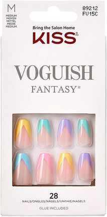 Kiss Sztuczne Paznokcie Voguish Fantasy Candies Rozmiar M 1Op.28szt.