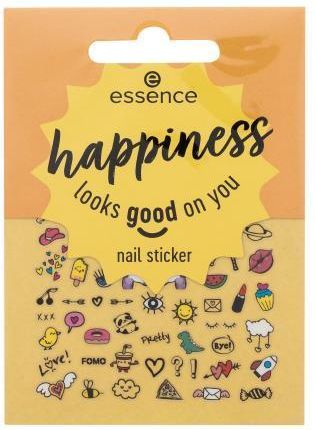 Essence Nail Stickers Happiness Looks Good On You Zestaw Naklejki Na Paznokcie 57szt.