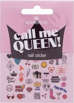 Essence Nail Stickers Call Me Queen! Zestaw Naklejki Na Paznokcie 45szt.
