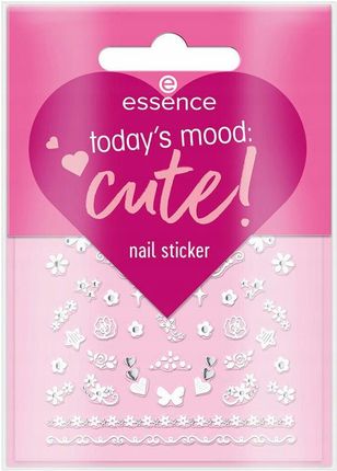 Essence Nail Stickers Today'S Mood: Cute! Zestaw Naklejki Na Paznokcie 44szt.