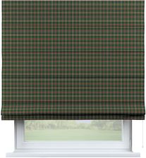Dekoria Roleta Rzymska Capri Zielono - Czerwona Kratka Bristol 120X170 Cm