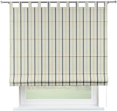 Dekoria Roleta Rzymska Verona Ecru Tło Niebieskie Paski Avinon 120X150 Cm
