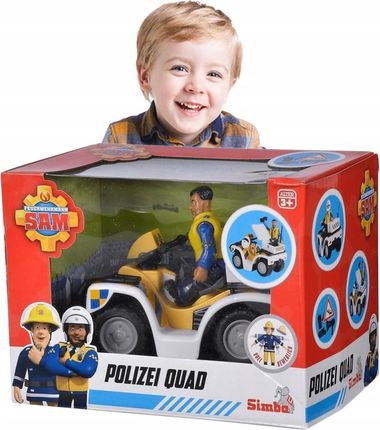 Simba Strażak Sam Zabawka Dla Dzieci Quad Policyjny