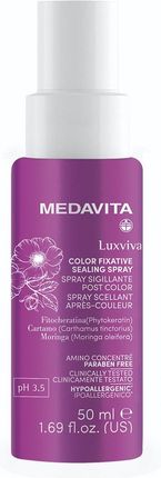 Medavita Luxviva Color Fixative Sealing Spray Nabłyszczający Spray Uszczelniający I Utrzymujący Kolor 50 ml