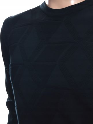 STROKERS klasyczny elegancki sweter męski pod szyję z bawełny XL czarny