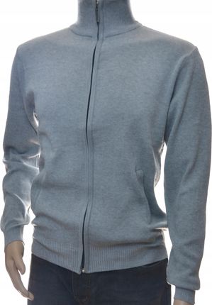 Klasyczny męski sweter półgolf rozpinany XXL 2XL