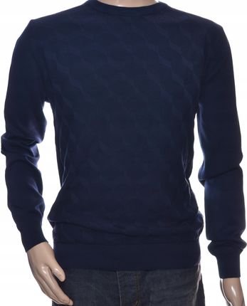 STROKERS klasyczny elegancki sweter męski bawełniany XL granatowy