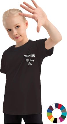 Koszulka Dziecieca z własnym nadrukiem małe nadruk na przodzie Dziecięca odzież z własnym wzorem