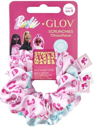 Glov Barbie Gumki Do Włosów Pink&Blue&Zigzag 3 szt. 1 Opak.