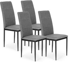 Zdjęcie Modernhome Komplet 4 Krzeseł Do Jadalni I Salonu Szare - Dobczyce