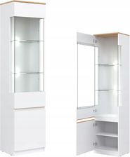 Liveo Meble Witryna L/P Gablota Szklana Db Biaa Remi Rm07 14026331519