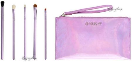 Sigma Enchanted Eye Brush Set 5 Brushes + Beauty Bag Zestaw 5 Pędzli Do Makijażu Z Kosmetyczką