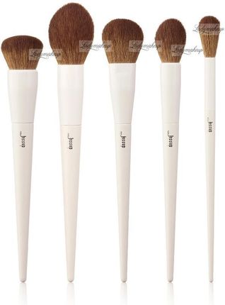 Jessup Beauty Jessup Makeup Lover 5 Pcs Light Grey Face Brushes Collection Ii Zestaw 5 Pędzli Do Makijażu Twarzy T493