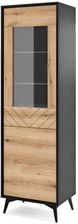 Zdjęcie Piaski Witryna Wysoka Galaxy 54 Cm Czarna/Dąb Evoke   104986 - Drawno