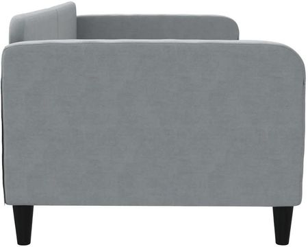 Vidaxl Sofa Z Funkcją Spania Jasnoszara 90X190 Cm Obita Tkaniną 354043 - zdjęcie 3