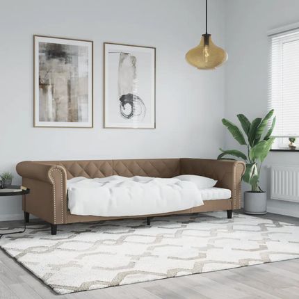 Vidaxl Sofa Z Funkcją Spania Cappuccino 100X200 Cm Sztuczna Skóra 354233