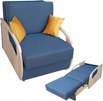 Meblobol Amerykanka Fotel Rozkładany Sofa Do Spania Daria I Niebieski Boki Sonoma 14411121005