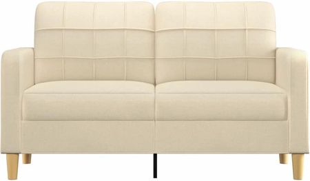 Vidaxl 2 Osobowa Sofa Kremowa 140 Cm Tapicerowana Tkaniną 359093 - zdjęcie 2