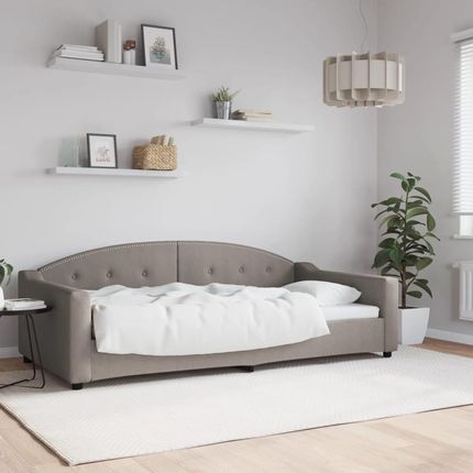 VidaXL Sofa Z Funkcją Spania Kolor Taupe 100X200 Cm Obita Tkaniną 1023036