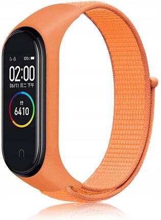 Kena Opaska Pasek Xiaomi Mi Band 3 4 5 6 Nylon Orange