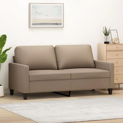 Vidaxl 2 Osobowa Sofa Kolor Cappuccino 140 Cm Sztuczna Skóra 359141